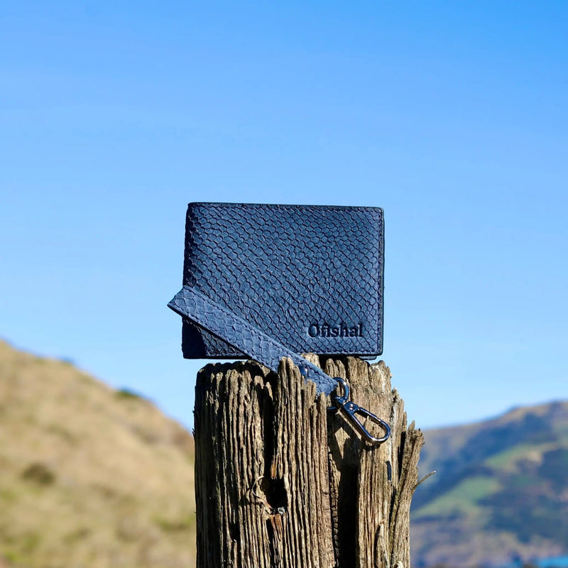 Fish Leather Bifold Wallet by Ofishal