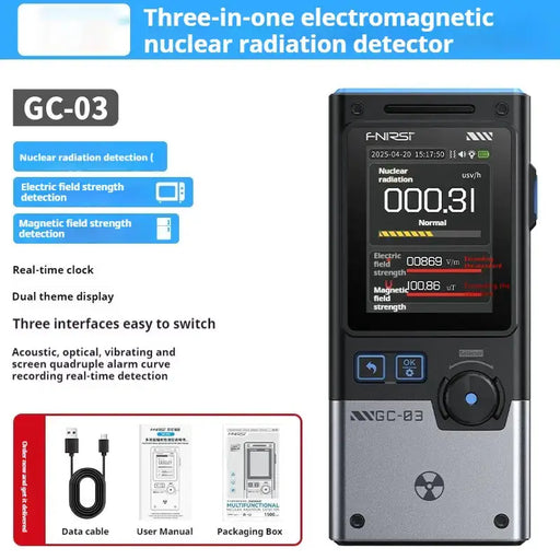 Nuclear Radiation Detector Geiger Tube - Electromagnetic Detector with 2.4" Color Screen & Dose Alarm by Mead's Supply & Equipment Outfitters limited