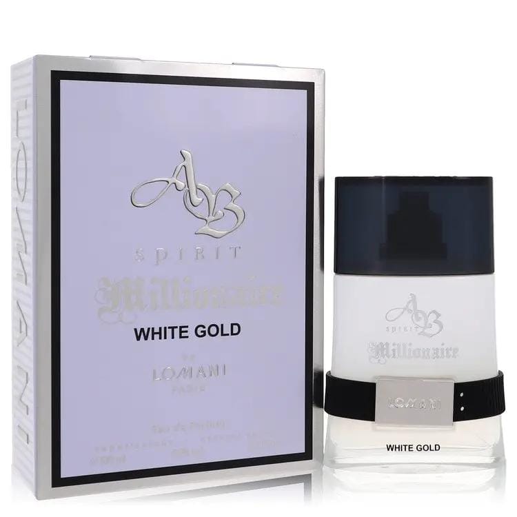 Ab Spirit Millionaire White Gold Eau De Parfum Spray by Lomani 100 ml by Brands HD