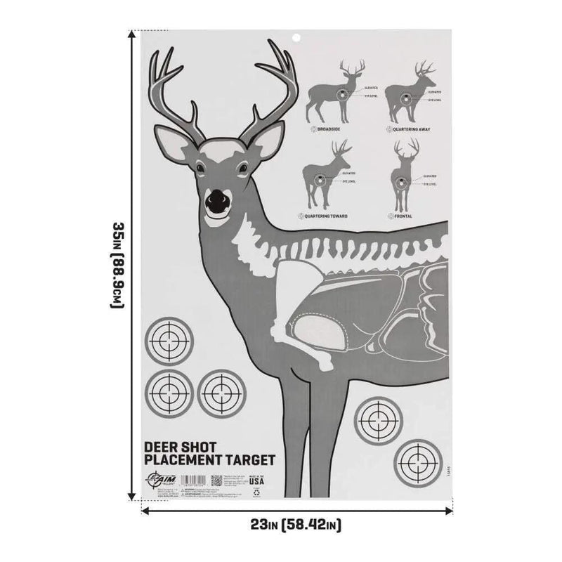 Kilwell Allen Deer Vitals Corrugated Target, 23" x 35" Allen Deer Vitals Corrugated Target, 23" x 35"