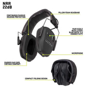 Kilwell Allen Ultrx Bionic Bluetooth Emuff, Midnight Gray Allen Ultrx Bionic Bluetooth Emuff, Midnight Gray