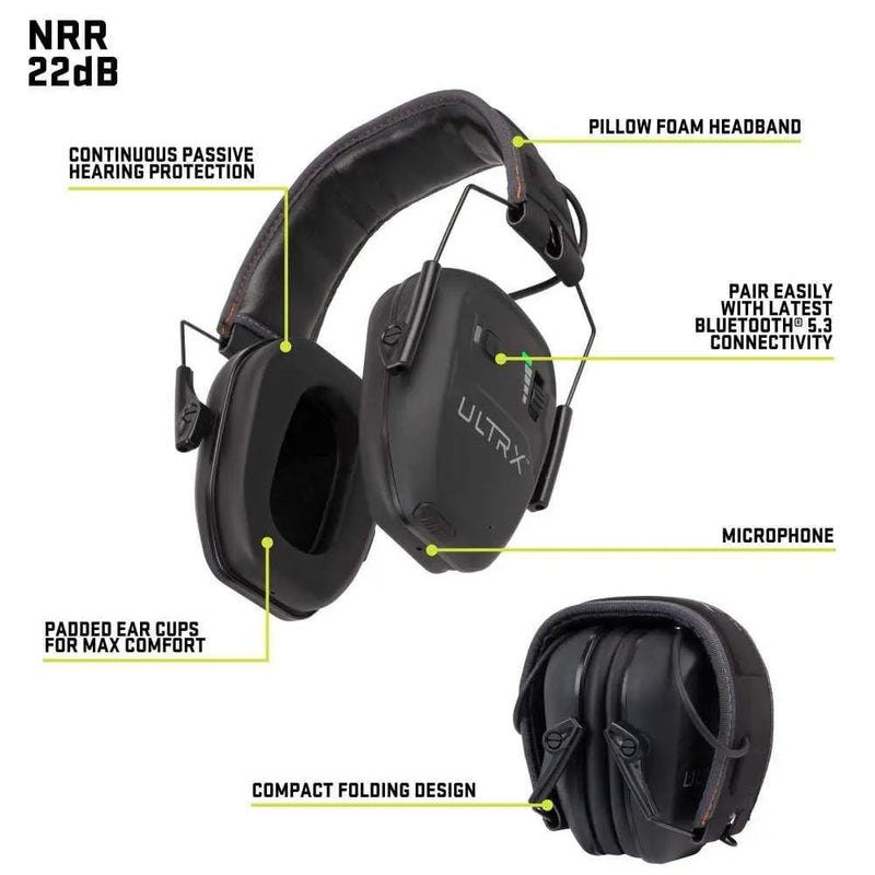 Kilwell Allen Ultrx Bionic Bluetooth Emuff, Midnight Gray Allen Ultrx Bionic Bluetooth Emuff, Midnight Gray