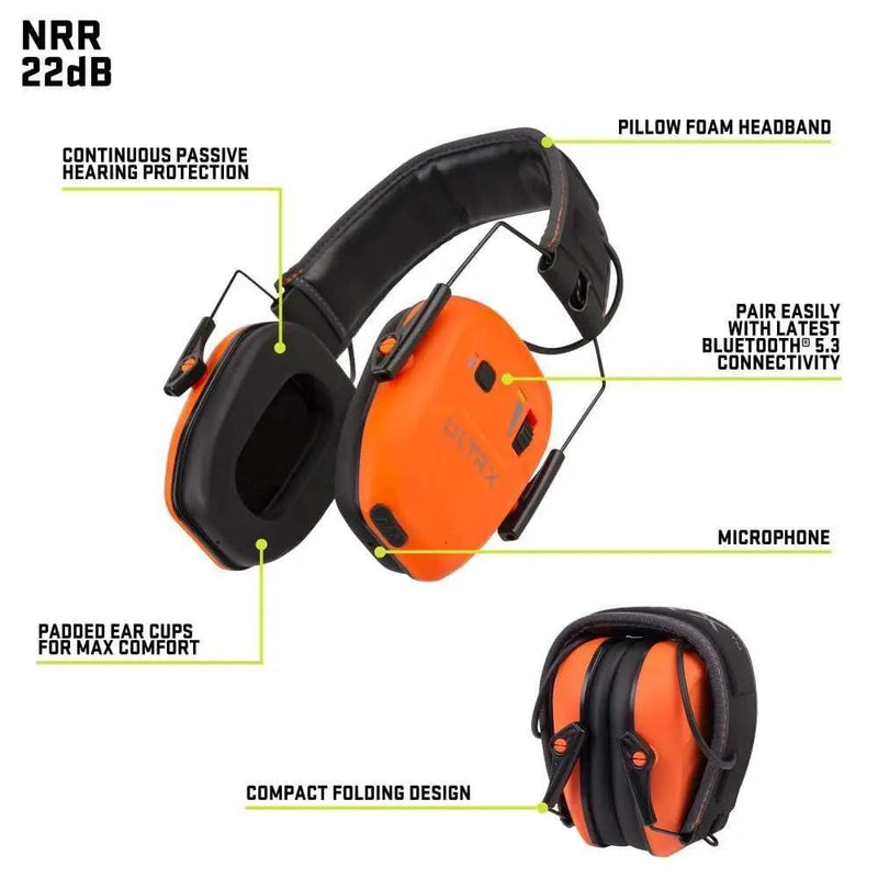 Kilwell Allen Ultrx Bionic Bluetooth Emuff, Brave Orange Allen Ultrx Bionic Bluetooth Emuff, Brave Orange