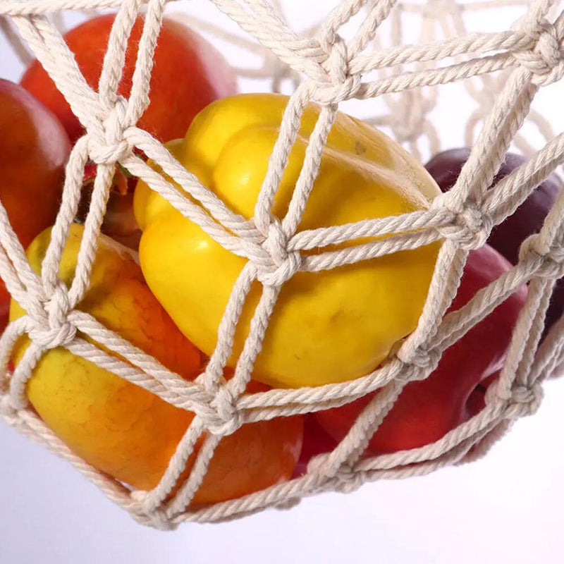 Fruit Hammock Hanging Fruit Basket Veggie Storage by salelink.co.nz