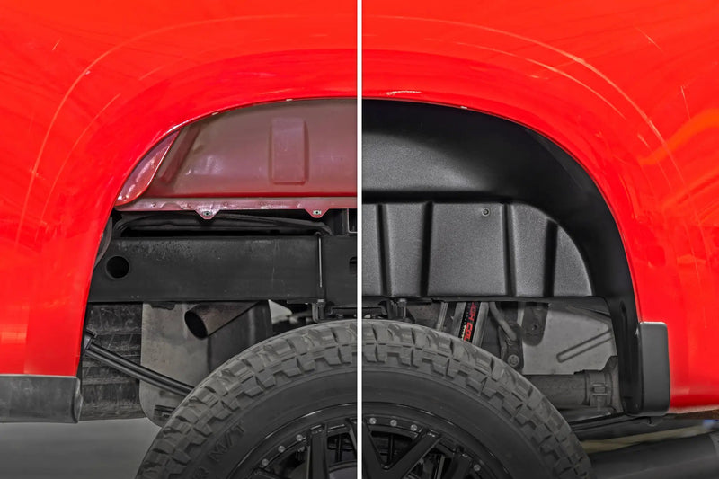 Chevrolet Rear Wheel Well Liners 19-20 Silverado 1500 Rough Country by Magwarehouse.com