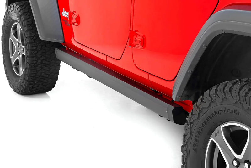 Power Running Boards Dual Electric Motor 4 Door Jeep Wrangler JL (2018-2026) by Magwarehouse.com
