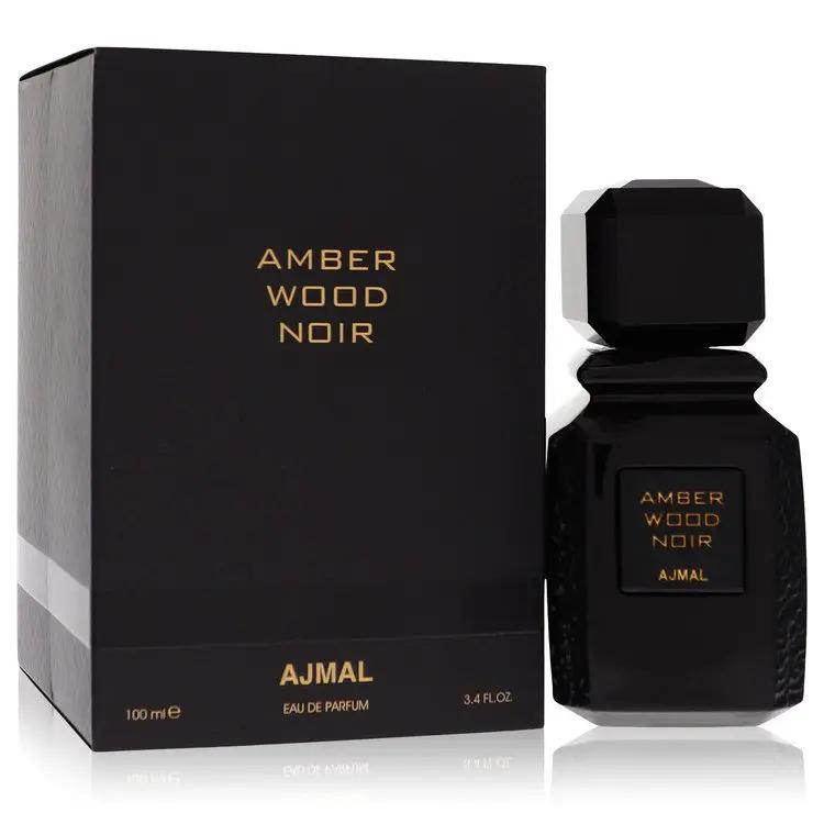 Ajmal Amber Wood Noir Eau De Parfum Spray (Unisex) by Ajmal 100 ml by Brands HD