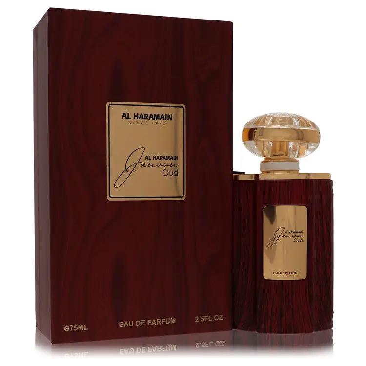 Brands HD Eau De Parfum Spray Al Haramain Junoon Oud Eau De Parfum Spray by Al Haramain 75 ml Al Haramain Junoon Oud Eau De Parfum Spray by Al Haramain 75 ml