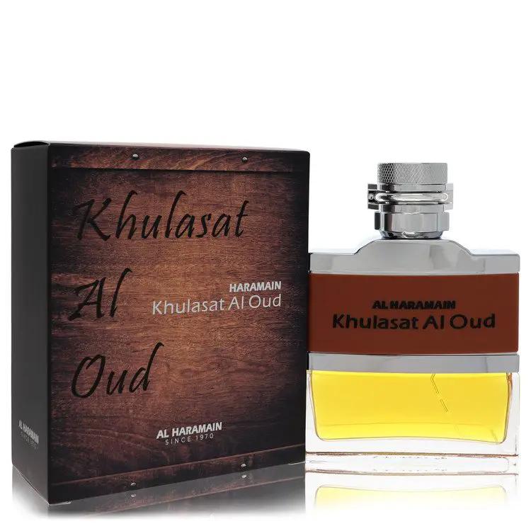 Brands HD Eau De Parfum Spray (Unisex) Al Haramain Khulasat Al Oud Eau De Parfum Spray (Unisex) by Al Haramain 100 ml Al Haramain Khulasat Al Oud Eau De Parfum Spray (Unisex) by Al Haramain 100 ml