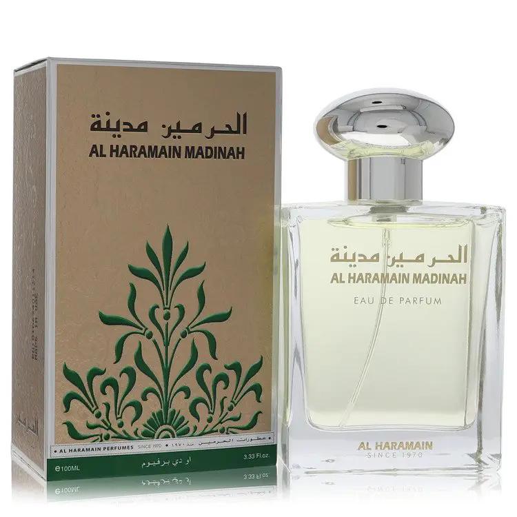 Brands HD Eau De Parfum Spray (Unisex) Al Haramain Madinah Eau De Parfum Spray (Unisex) by Al Haramain 98 ml Al Haramain Madinah Eau De Parfum Spray (Unisex) by Al Haramain 98 ml