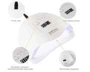80W UV LED Nail Lamp Gel Nail Light UV Dryer with 4 Timers Nail Dryers Nail Polish Epoxy Curing Light Lamps by Resin Art NZ