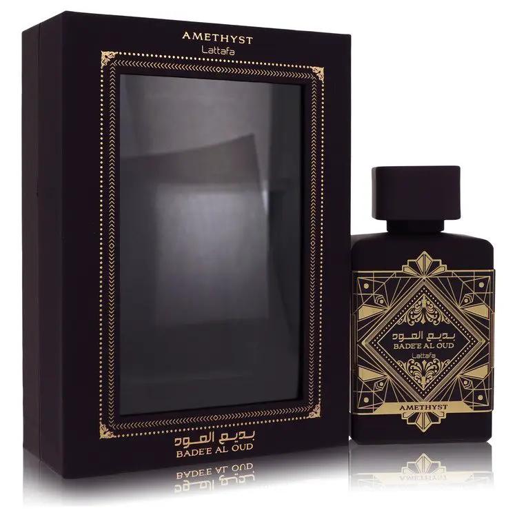 Amethyst Badee Al Oud Eau De Parfum Spray (Unisex) by Lattafa 100 ml by Brands HD