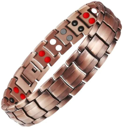 Solid Copper Double Row Energy Germanium Bracelet by NZ Diver