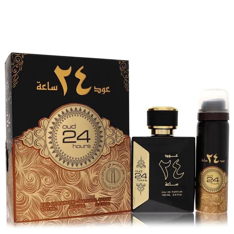 Brands HD Eau De Parfum Spray + 1.7oz Perfumed Spray (Unisex) Ard Al Zaafaran Oud 24 Hours Eau De Parfum Spray + 1.7oz Perfumed Spray (Unisex) by Al Zaafaran 100 ml Ard Al Zaafaran Oud 24 Hours Eau De Parfum Spray + 1.7oz Perfumed Spray (Unisex) by Al Zaafaran 100 ml