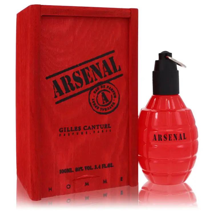 Arsenal Red Eau De Parfum Spray (New) by Gilles Cantuel 100 ml by Brands HD