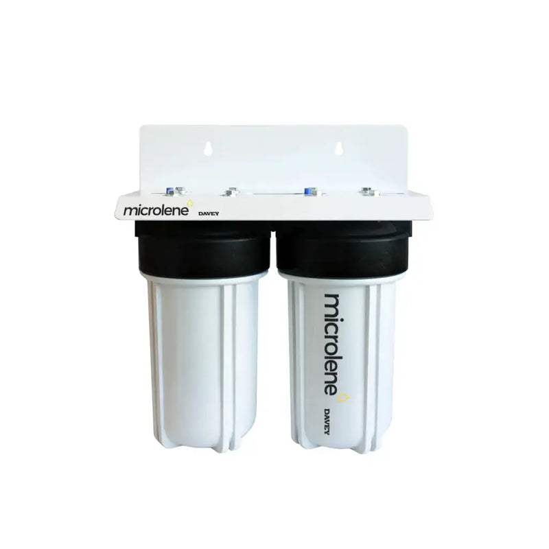 Davey Microlene 10" Jumbo Twin Filter Housing - Rainwater, Mains or Housing Only NZ by Filtration Station NZ