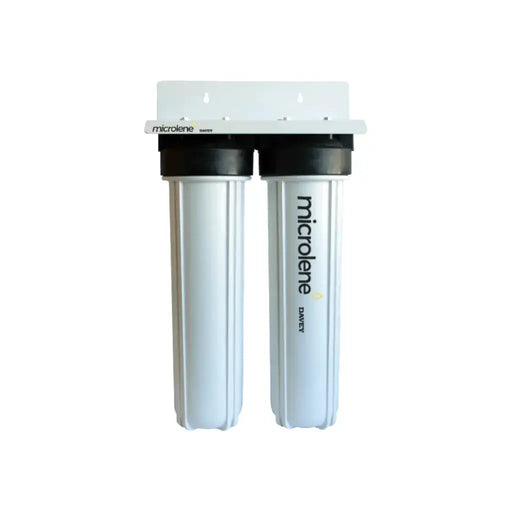 Davey Microlene 20" Jumbo Twin Filter Housing - WaterMark Certified, High Flow, Dual Stage NZ by Filtration Station NZ