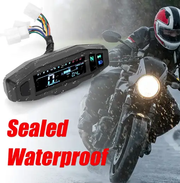 Universal LCD Digital Motorcycle Meter Speedometer by salelink.co.nz