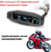 Universal LCD Digital Motorcycle Meter Speedometer by salelink.co.nz