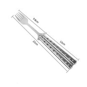 Butterfly Folding Fork Outdoor Tableware Camping Cooking Supplies by salelink.co.nz