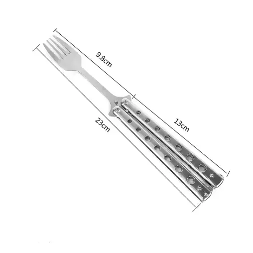 Butterfly Folding Fork Outdoor Tableware Camping Cooking Supplies by salelink.co.nz