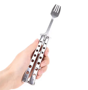 Butterfly Folding Fork Outdoor Tableware Camping Cooking Supplies by salelink.co.nz