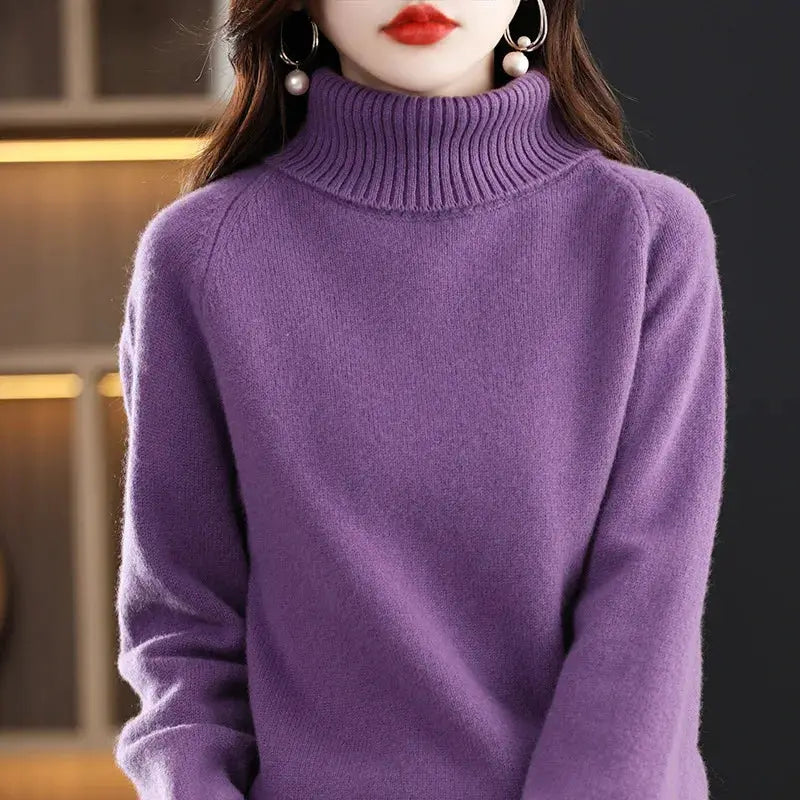 Women's 100% Merino Wool High Neck Sweater Top by Mead's Supply & Equipment Outfitters limited
