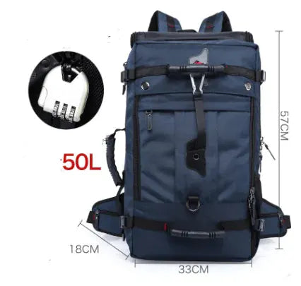 50L Oxford Fabric Hiking Backpack - Large Capacity Travel Pack with Durable Construction | Outdoor Adventure by Mead's Supply & Equipment Outfitters limited