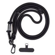 g8buynz 7mm Adjustable Mobile Phone Lanyard Black Detachable Nylon Crossbody Lanyard 7mm Adjustable Mobile Phone Lanyard Black Detachable Nylon Crossbody Lanyard