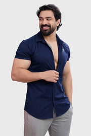 Aero Shirt Navy by Fuaark Nz