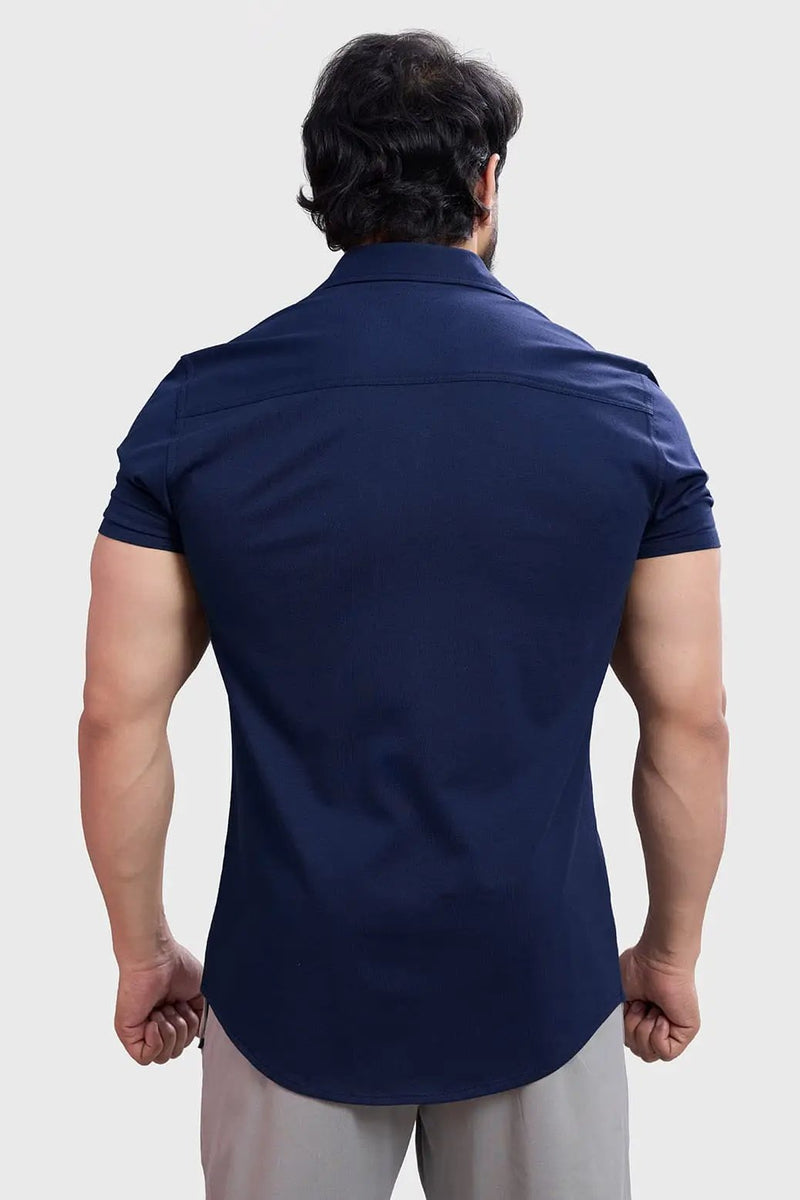 Aero Shirt Navy by Fuaark Nz