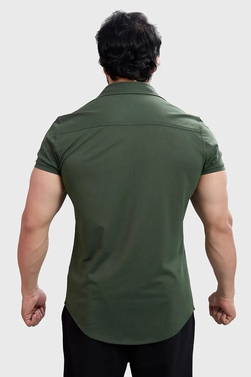 Aero Shirt Olive by Fuaark Nz
