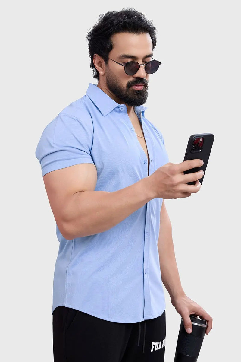 Aero Shirt Sky Blue by Fuaark Nz