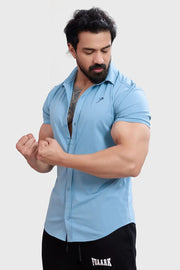 Aero Shirt Stone Blue by Fuaark Nz