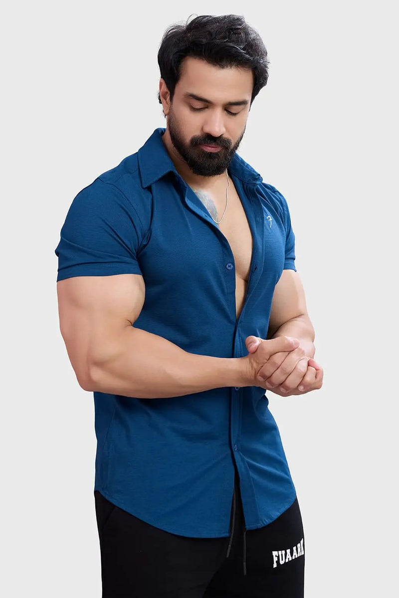 Aero Shirt Teal by Fuaark Nz