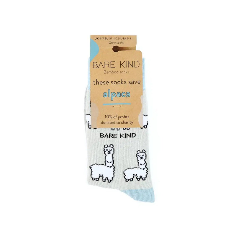 Save the Alpaca Bamboo Socks by Barekind NZ