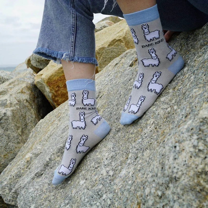 Save the Alpaca Bamboo Socks by Barekind NZ