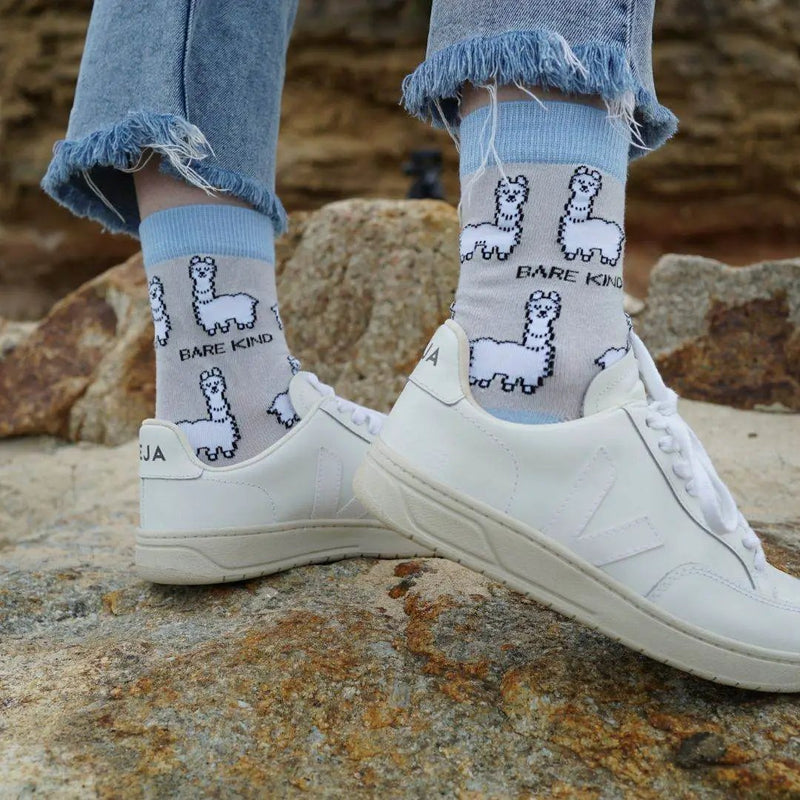 Save the Alpaca Bamboo Socks by Barekind NZ