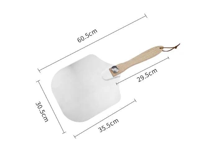 g8buynz Aluminum Pizza Spatula Set 12 x 14 Inch Metal Pizza Paddle Pizza Rocker Cutter Aluminum Pizza Spatula Set 12 x 14 Inch Metal Pizza Paddle Pizza Rocker Cutter