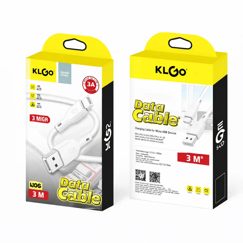 Frankly Cotton Android Fast Charge Cable – 3m by Nest & Stem Homewares