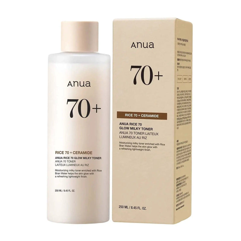 Anua Rice 70 + Ceramide Glow Milky Toner 250ml by Poppy Gifts