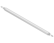 Straight Beam Axle - Non-Braked - 1750kg - Galvanised image showcasing the design and features of the axle.