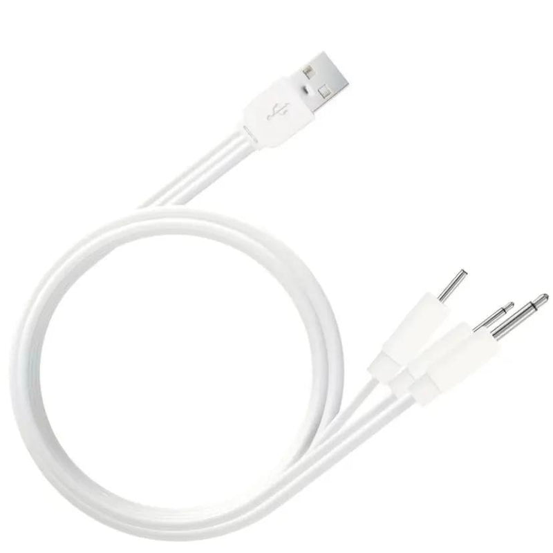 Barrel Jack 3 in 1 Power Cable - (White) 1m