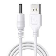 Barrel Jack Power Cable - 3.5mm x 1.35mm charger (White) 1m by 9eight5