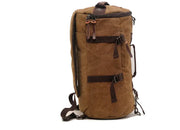 50L Canvas Hiking Backpack - Retro Style Travel Rucksack with Leather Accents | Men's Outdoor Pack by Mead's Supply & Equipment Outfitters limited