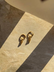 Wero Ngira Gold Huggies by Tahana Jewellery