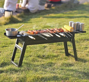 Folding Barbecue BBQ Charcoal Grill Black For Camping, Picnic, Outdoor, Travel by dealonline.co.nz