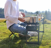 Folding Barbecue BBQ Charcoal Grill Black For Camping, Picnic, Outdoor, Travel by dealonline.co.nz