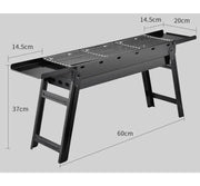 Folding Barbecue BBQ Charcoal Grill Black For Camping, Picnic, Outdoor, Travel by dealonline.co.nz