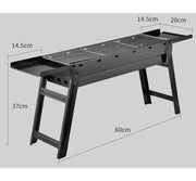 dealonline.co.nz dealonlinenz Folding Barbecue BBQ Charcoal Grill Black For Camping, Picnic, Outdoor, Travel Portable Folding Charcoal BBQ Grill For Camping